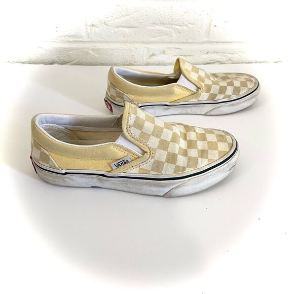 🚨4/$25 VANS Yellow Checker Board Slip-Ons Size 5 - Picture 8 of 8
